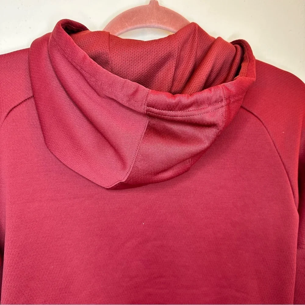 Adidas Red Climawarm Woman's Red Sweatshirt Size Small - Picture 7 of 13